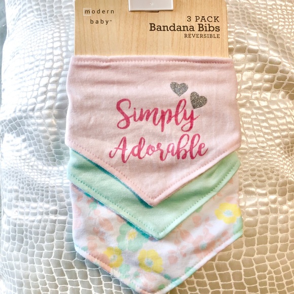 NWT 3-Pack SIMPLY ADORABLE Baby Bibs - Picture 2 of 6
